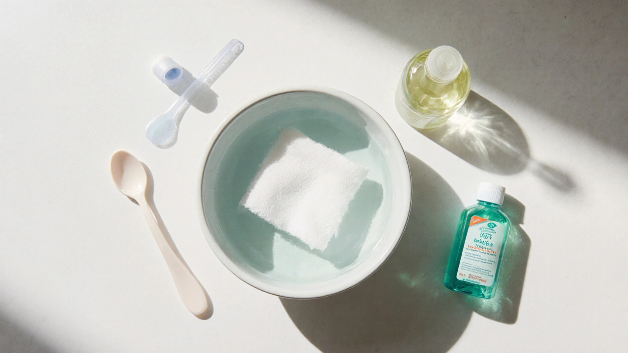 Nástroje a kroky při odstraňování zátky.